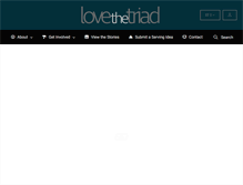 Tablet Screenshot of lovethetriad.com